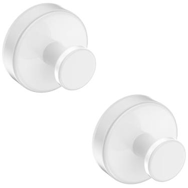 Imagem de Epritliber Ganchos de ventosa para chuveiro, ganchos de toalha sem broca, ganchos de parede atualizados de 6,8 kg para azulejo de banheiro, cozinha, porta de vidro, janelas - bucha, casaco, roupão