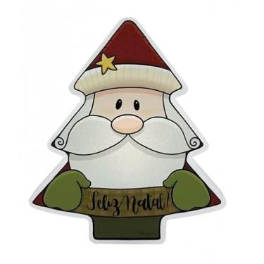 Imagem de Luminária Árvore de Natal Papai Noel Bivolt – Decoração Natalina, Polietileno, Iluminação Suave para Sala, Quarto ou Ambientes Festivos