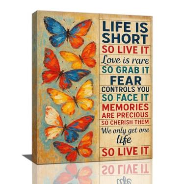 Imagem de Arte de parede de borboleta motivacional de casa de fazenda para decoração de parede em tela rústica feminina imagens inspiradoras impressões de arte country decorações emolduradas para banheiro
