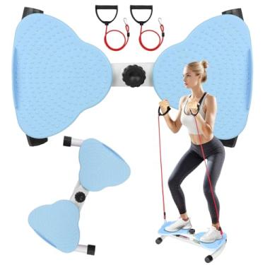 Imagem de Máquina de torção de cintura, placa de torção ajustável para exercícios – Torção abdominal silenciosa para gordura da barriga e treino central – Escultor de cintura com capacidade de 136 kg para