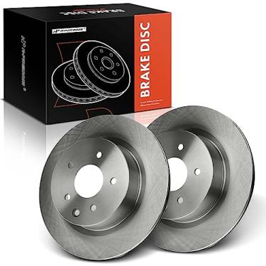 Imagem de A-Premium Rotores de freio a disco ventilados traseiros de 308 mm compatíveis com modelos selecionados Nissan e Infiniti - Maxima 2009-2019, 350Z, 370Z, EX35, EX37, G25, G35, G37, M35, M45, Q40, QX50
