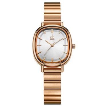 Imagem de Relogio feminino quartzo novo design elegante a prova dagua - SHENGKE,