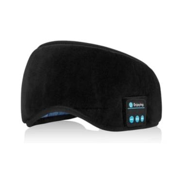 Imagem de Máscara de Dormir Bluetooth com Fones de Ouvido Confortável – Tapa Olho para Relaxamento e Música (Preto,2 UNIDADES)