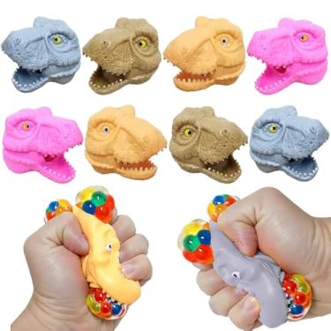 Imagem de Kit 8 Dino T-Rex de Apertar Brinquedo Anti Stress Festa Infantil Lembrancinha
