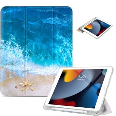 Imagem de Vimorco Capa para iPad 9ª/8ª/7ª geração de 10,2 polegadas, compatível com iPad Air 3ª geração de 10,5 polegadas, capa para iPad Pro de 10,5 polegadas, suporte de lápis/2 suportes de visualização
