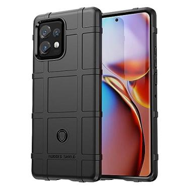Imagem de IDEWEI Capa para Moto X40, fibra de carbono refinada, anti-queda, anti-impressões digitais, proteção integral. A capa do telemóvel é compatível com Moto X40