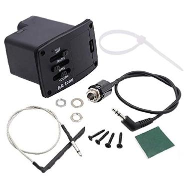 Imagem de Jiayouy Uk-2000 Equalizador De 2 Bandas Para Ukulele, Captador Piezo, Pré-Amplificador E Sistema Afinação, 1 Conjunto