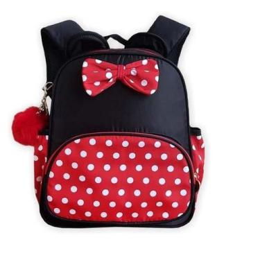 Imagem de Mochila Orelhas Pompom Lacinho Baby Girl M4324 - By Plataforma1