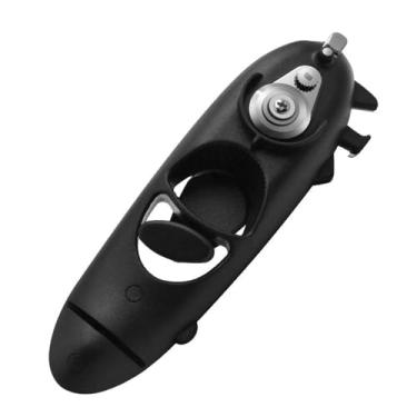 Imagem de Abre-latas manual multifuncional 8-em-1 com corte lateral e eixo rotativo Abre-garrafas portátil para cerveja água potes Grip ergonômico confortável operação fácil Alto- Aço Inoxidável ABS Casa Cozinh