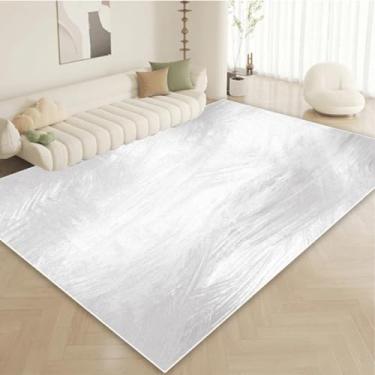 Imagem de Tapete minimalista moderno em tons claros para sala de estar, área do sofá, mesas de centro, sem fiapos, decoração para quarto (200x300cm 78,7x118in/Sem fiapos-10)