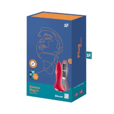 Imagem de Plug Anal SF Rotator Plug 1+ Connect App – Vibração e Rotação – Controle via App – Unissex – Silicone Médico – Impermeável (vermelho)