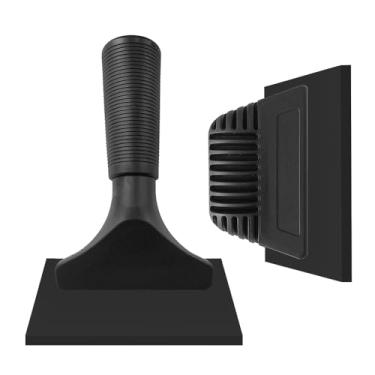 Imagem de Rodo de silicone super flexível, lâmina de água automática, limpador de água, rodo de chuveiro (preto)