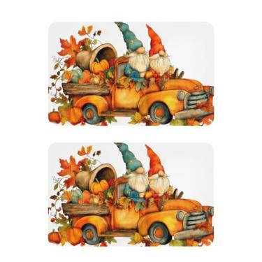 Imagem de Blueangle Conjunto de 2 ímãs de geladeira de gnomos de caminhão vintage - Ímãs decorativos engraçados de geladeira de cozinha - Seguro para lava-louças e decoração magnética durável (171)