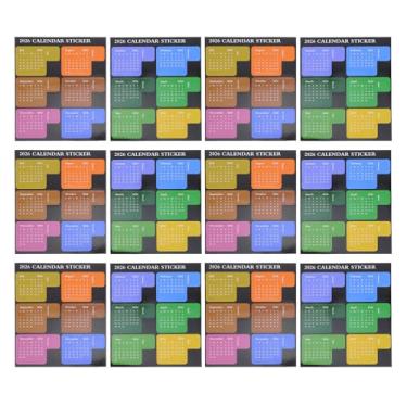 Imagem de DIYEAH Adesivos Coloridos para Planner Mensal – Pacote Com 12 Etiquetas Reutilizáveis ​​para Calendário, Organização Diy, Bullet Journaling E Marcadores de Agenda (janeiro a Dezembro)