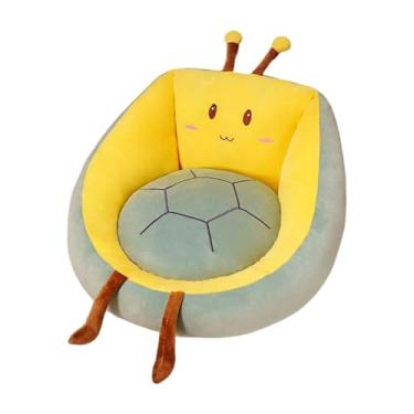 Imagem de Bothyi Cartoon Palhado de cadeira em forma de animal Padra de assento de almofada com cadeira de lounge Caso de assento para luto para o presente de presente, Turtle L