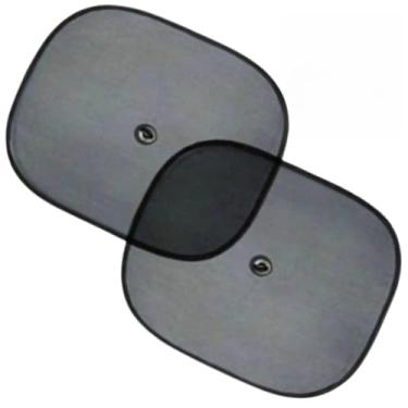 Imagem de Kit Protetor Solar Automotivo para Vidro Traseiro com Sistema de Ventosas, Acessório Universal para Carro