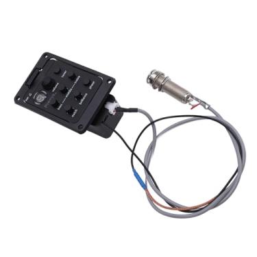 Imagem de Semme Equalizador de Pré-amplificador de Guitarra, Sintonizador de Alta Sensibilidade de Inversão de Efeito de Fase Com Display LED Controles de Volume Baixo Médio e Agudo, para