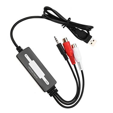 Imagem de Generic Placa Gravadora de Captura de áudio USB Gravador de Coleção de Música de para Computadores Toca-discos de Captura Direta Cassetes Leitor de CD para MP3/WAV para Entusiastas de Música,