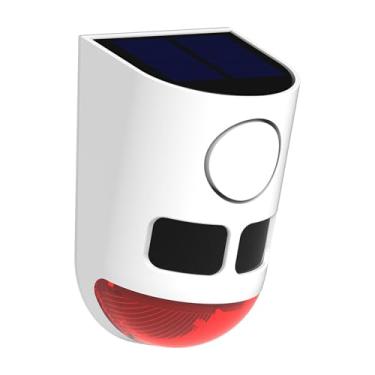 Imagem de Fabater Alarme de Sensor, Alarme Solar Sem Fio Externo de 129db, Sirene de Segurança IP65, 4 Modos de Sensor de Movimento e Diferentes Modos de Som, Proteção de Propriedade