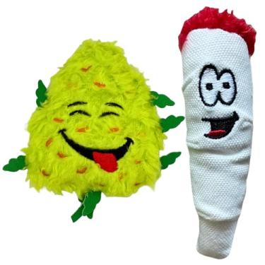 Imagem de PAW: 20 | Bud Jr. The Weed Nug e Jay Jr. The Joint Cat Toy Bundle | Brinquedos engraçados para gatos | Brinquedos legais de erva de gato | Presente divertido | Brincar e fotos engraçadas | (2 itens)