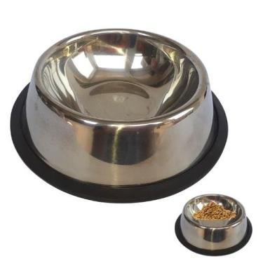 Imagem de Comedouro Tigela Inox Cães Gatos Pets - Napi