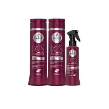 Imagem de Kit haskell pos progressiva shampoo, cond e fluido 300ml
