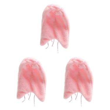 Imagem de Generic Conjunto de 3 Cobertores para Gaiola de Pássaros, Forro de Pelúcia Quente e Removível, Abrigo/Cama Aconchegante, Brinquedo Suspenso para Pássaros em, Rosa