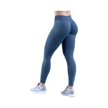 Imagem de Calças De Yoga Femininas De Cintura Alta Sem Costura, Calças De Exercí