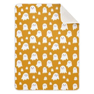 Imagem de Wassud Manta divertida de Halloween para meninos e meninas, cobertor infantil essencial para recém-nascido, cobertores macios para bebês 76 x 101 cm