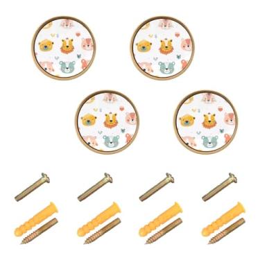 Imagem de Qilmy 4 maçanetas de armário fofas puxadores de gaveta de cachorro pequeno - ferragens de armário de cozinha sólidas maçanetas para casa, cozinha, banheiro ou escritório264