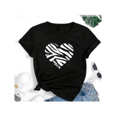 Imagem de Blusa T-shirt Plus Size Linda Eis-me Aqui Camiseta Feminina Blusinha T