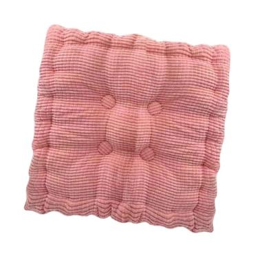 Imagem de Gralara Almofada de assento em formato de biscoito, almofada de meditação, para cadeira, de chão para, Rosa