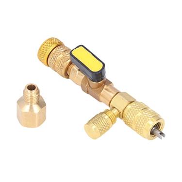 Imagem de Cryfokt Ferramenta de Instalação do Removedor de Núcleo de Válvula para Reparo de Linha A/C de Refrigeração, Material de Cobre de Aço Inoxidável Durável, Aplicável para Ar Condicionado R22 R12 R134