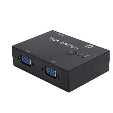 Imagem de Akozon VGA Switcher 2 Entradas +1 Conversor de Saída para Vários Computadores para Tela única, Interruptor de Sinal de Vídeo Plug and Play para Monitores e Projetores