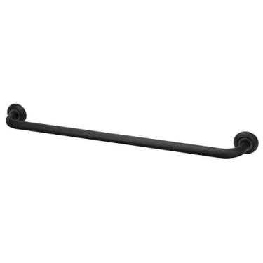 Imagem de Barra Alça De Apoio Preto Banheiro Idoso Deficiente 80cm - Modelar