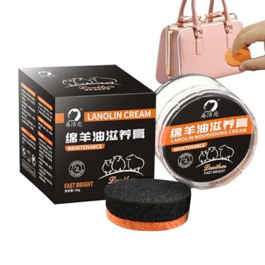 Imagem de Condicionador para botas de couro, de botas de couro enriquecido com lanolina, de couro sintético, creme de cuidado de couro para bolsas de couro, roupas, botas, sapatos Maidong