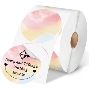 Imagem de Etiquetas térmicas Phomemo Color Circle 7,62 cm Self-Adhesive 500