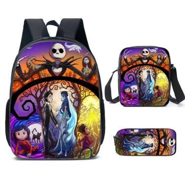 Imagem de Conjunto de mochilas, 3 peças Nightmares Before Christmas Jack Skellington