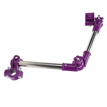 Imagem de KIMISS Suporte de Guarda-chuva de Bicicleta de Aço Inoxidável Com Giro de 360° para Bicicletas, Carrinhos, Cadeiras de Rodas e Elétricas - Suporte de Guarda-chuva Externo Ajustável (Roxo versátil)