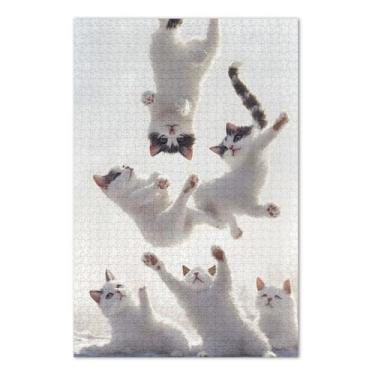 Imagem de Playful Cats Puzzles for Adults, 500 Piece Puzzle, Interlock Suitablely, Home Decor for Men Women