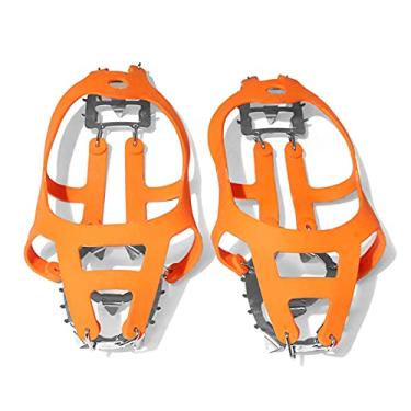 Imagem de Garras de Tração com 18 Pontes Sapato Neve Antiderrapante Dentes Crampons para Caminhada Inverno Corrida Trekking Pesca
