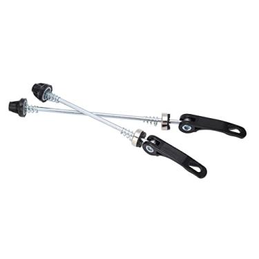 Imagem de KIMISS 1 par de Espetos de Bicicleta de Liberação Rápida para Cubo de Roda Dianteira e Traseira - Ferramentas Leves de Ciclismo de Liga de Alumínio (Preto)