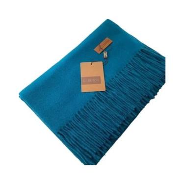 Imagem de Cachecol Feminino Grosso E Quente De Cashmere 2024 Inverno Cor Sólida 