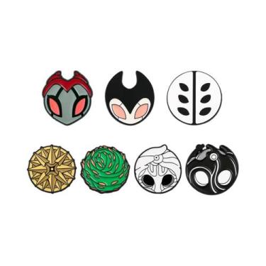 Imagem de Conjunto De 7 Pins De Esmalte Hollow Knight Para Homens E Mulheres, Br