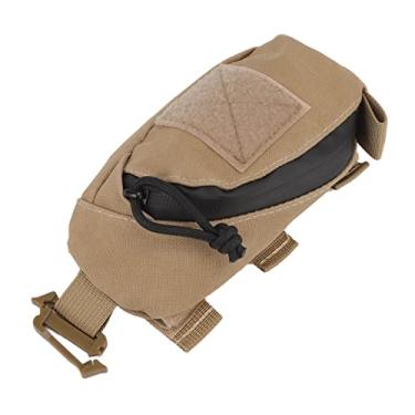 Imagem de GLOGLOW Bolsa de Armazenamento/bolsa de Armazenamento de Lona e Náilon, à Prova d'água, Camada Dupla, 6,7x3,5 Polegadas, para Caminhadas e Mochila Ao Ar Livre, Nan (Cáqui)
