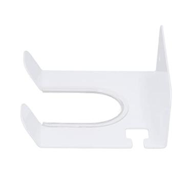 Imagem de GLOGLOW Suporte de Armazenamento para Secador de Cabelo Montado na Parede - Aço Inoxidável, Economia de Espaço, Ideal para Organização de Banheiro, Instalação Fácil (Branco)