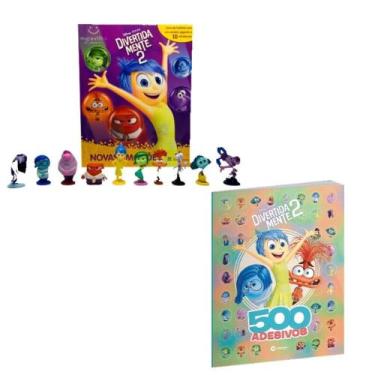Imagem de Kit: Divertida Mente 2 (Novas Emoções): Livro + 10 Miniaturas + Cenári