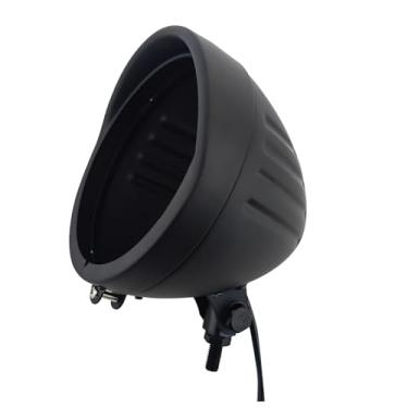 Imagem de BOSYCY Balde para viseira de farol de motocicleta de 14,6 cm – suporte inferior para farol de tarugo resistente, substituição de luz de motocicleta de 14,5 cm, ajuste universal, Harley Chopper Bobber