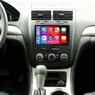 Imagem de Rádio estéreo automotivo de 10 polegadas para Saturn Outlook 2007 2008 2009 2010 com GPS Navi Carplay sem fio, tela sensível ao toque de 2 + 32 G, unidade de cabeça de rádio duplo Din Android 14