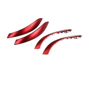 Imagem de Portas internas lidar com exterior puxar guarnição capa acessórios do carro compatível para bmw 3 4 3gt série 2013-2018 f30 316d 318d 320d f31 320i 325d(G2 4PCS)